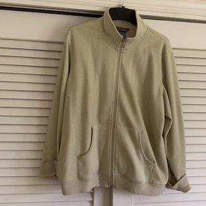 Sage green zippered sweatshirt PXL